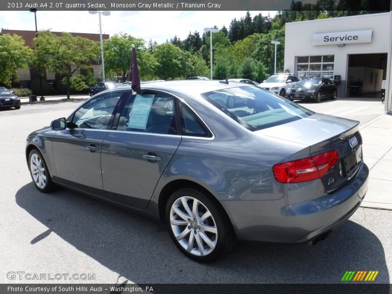 Monsoon Gray Metallic / Titanium Gray 2013 Audi A4 2.0T quattro Sedan