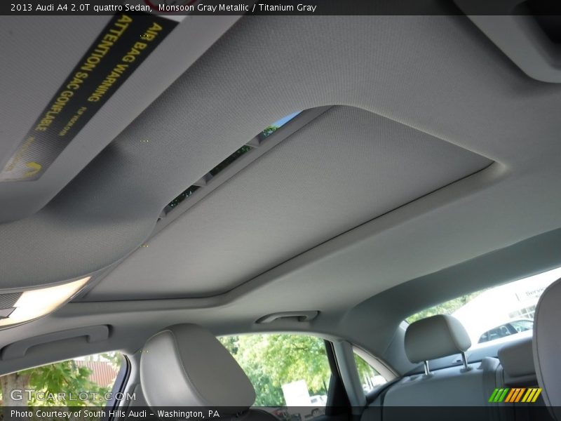 Monsoon Gray Metallic / Titanium Gray 2013 Audi A4 2.0T quattro Sedan