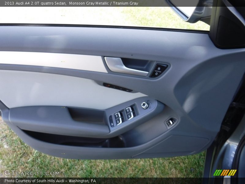 Monsoon Gray Metallic / Titanium Gray 2013 Audi A4 2.0T quattro Sedan