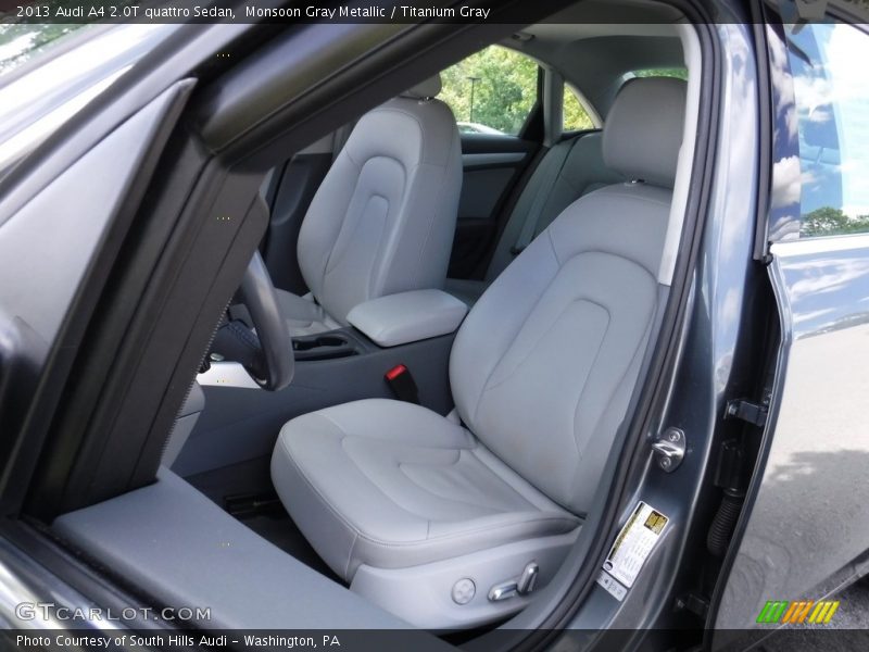 Monsoon Gray Metallic / Titanium Gray 2013 Audi A4 2.0T quattro Sedan