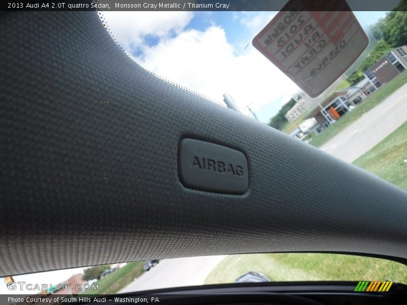 Monsoon Gray Metallic / Titanium Gray 2013 Audi A4 2.0T quattro Sedan