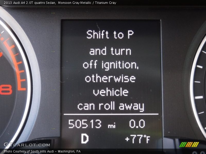 Monsoon Gray Metallic / Titanium Gray 2013 Audi A4 2.0T quattro Sedan