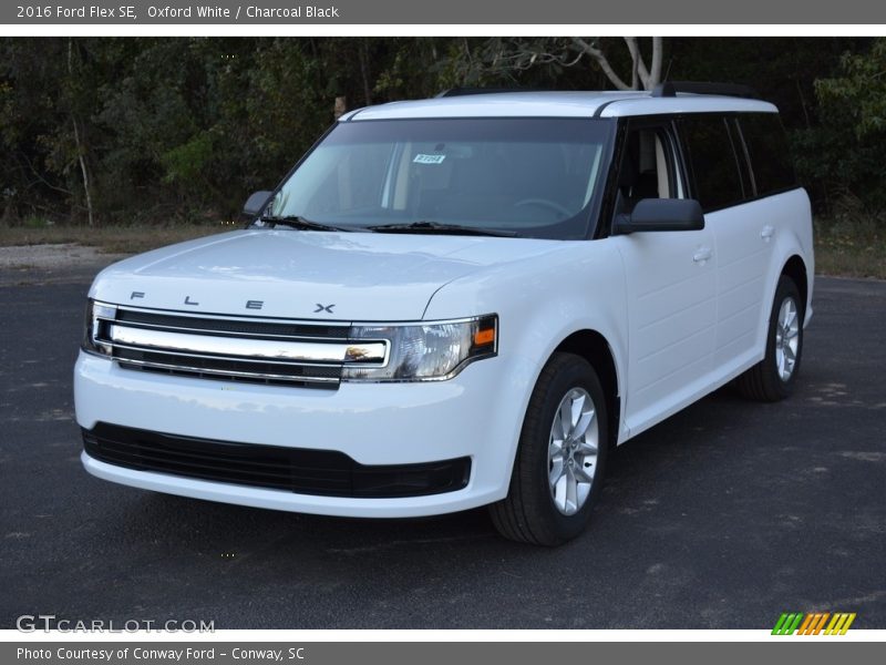 Oxford White / Charcoal Black 2016 Ford Flex SE