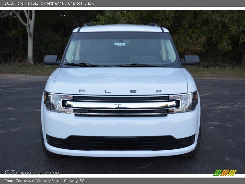 Oxford White / Charcoal Black 2016 Ford Flex SE