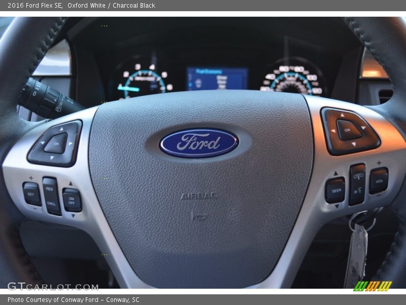 Oxford White / Charcoal Black 2016 Ford Flex SE