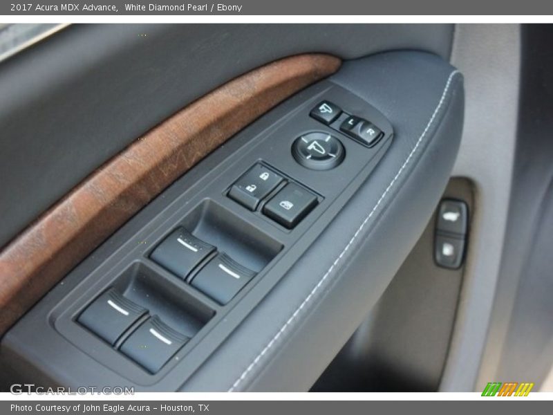 White Diamond Pearl / Ebony 2017 Acura MDX Advance