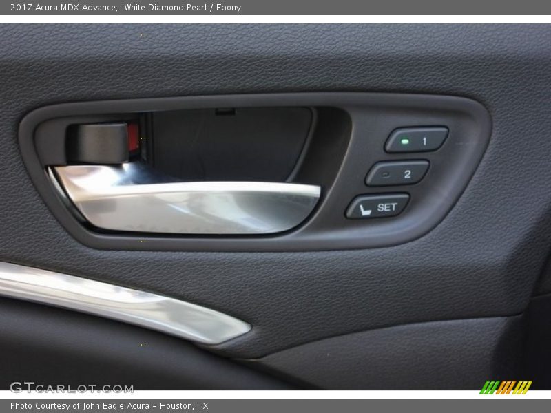 White Diamond Pearl / Ebony 2017 Acura MDX Advance