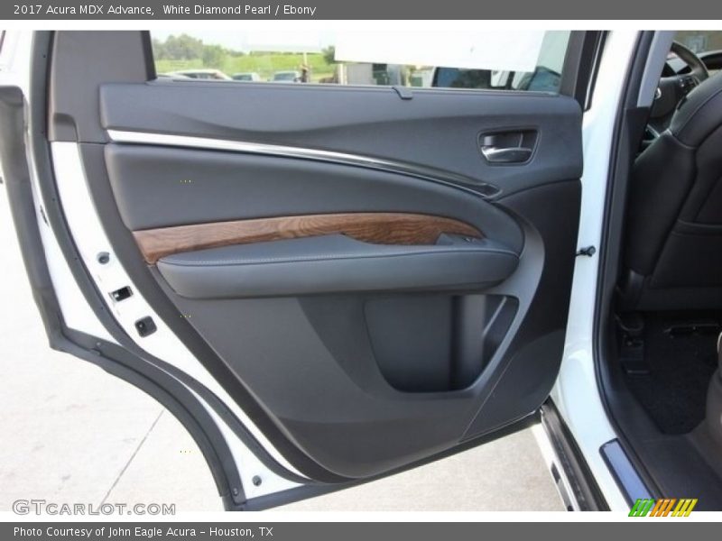 White Diamond Pearl / Ebony 2017 Acura MDX Advance
