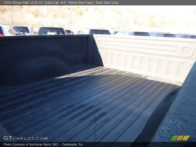 Patriot Blue Pearl / Dark Slate Gray 2003 Dodge Ram 1500 SLT Quad Cab 4x4