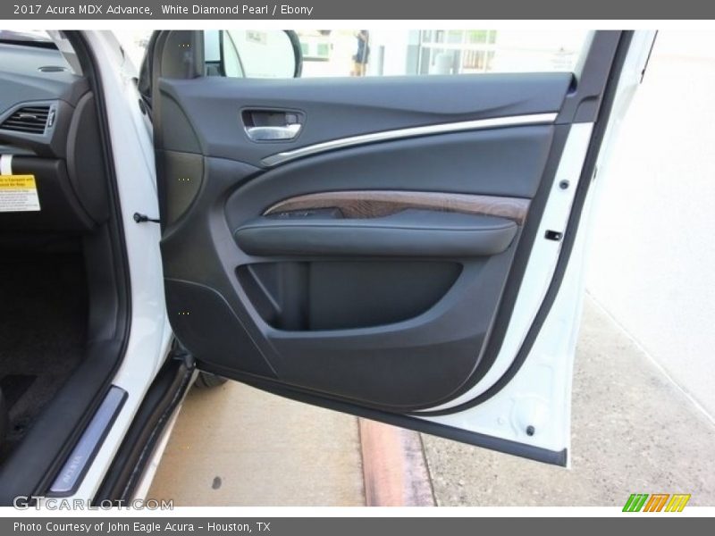 White Diamond Pearl / Ebony 2017 Acura MDX Advance