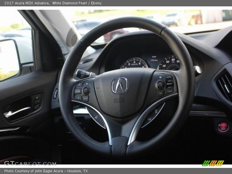 White Diamond Pearl / Ebony 2017 Acura MDX Advance
