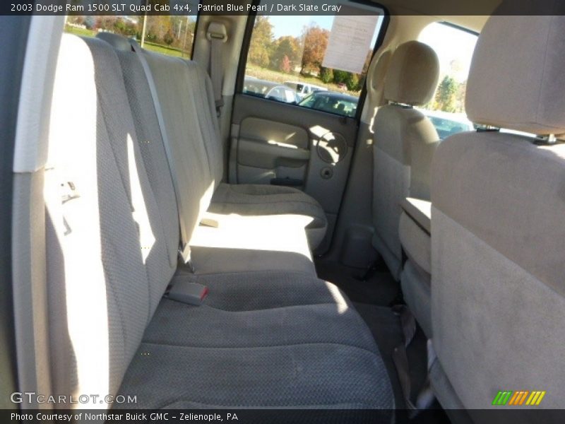Patriot Blue Pearl / Dark Slate Gray 2003 Dodge Ram 1500 SLT Quad Cab 4x4