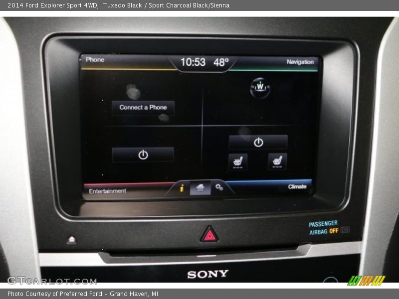 Tuxedo Black / Sport Charcoal Black/Sienna 2014 Ford Explorer Sport 4WD