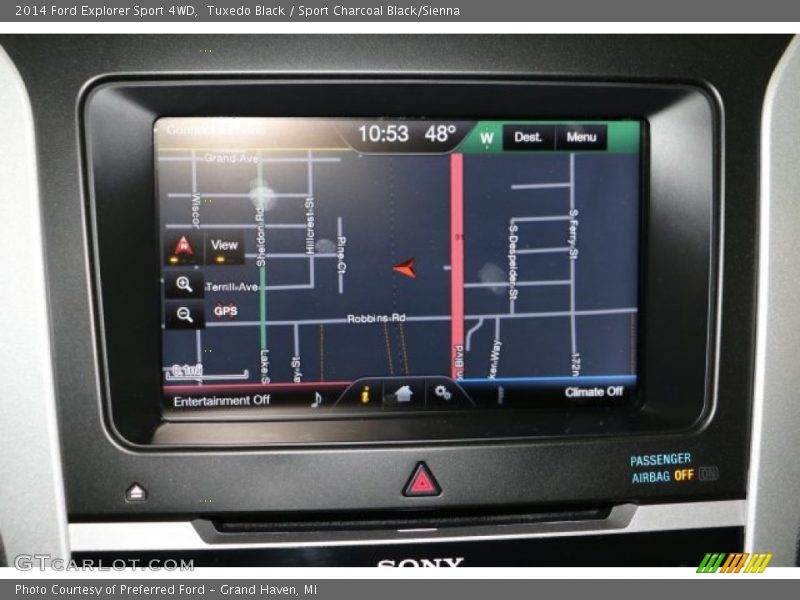 Tuxedo Black / Sport Charcoal Black/Sienna 2014 Ford Explorer Sport 4WD