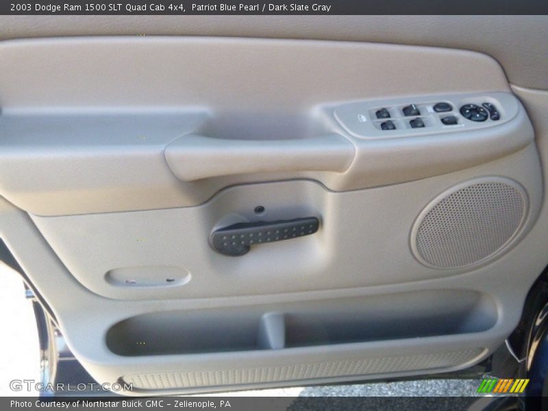 Patriot Blue Pearl / Dark Slate Gray 2003 Dodge Ram 1500 SLT Quad Cab 4x4