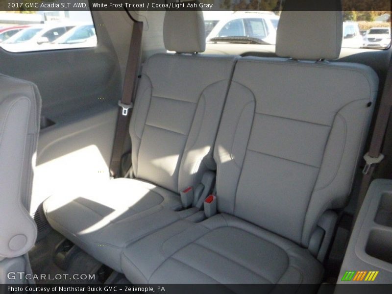 White Frost Tricoat / Cocoa/Light Ash Gray 2017 GMC Acadia SLT AWD