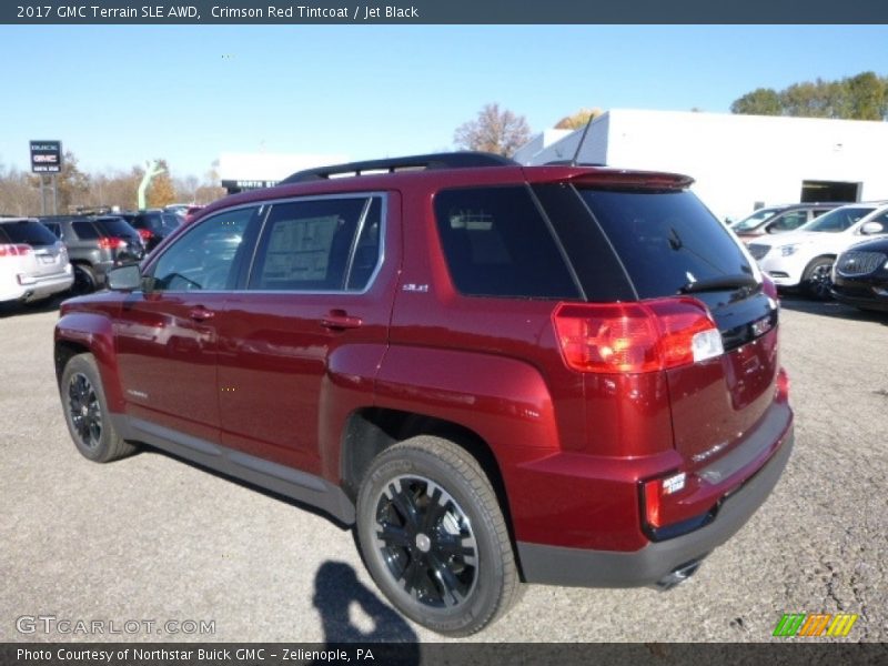 Crimson Red Tintcoat / Jet Black 2017 GMC Terrain SLE AWD