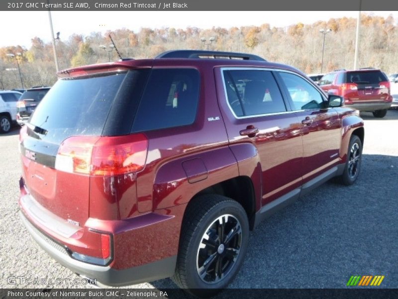 Crimson Red Tintcoat / Jet Black 2017 GMC Terrain SLE AWD
