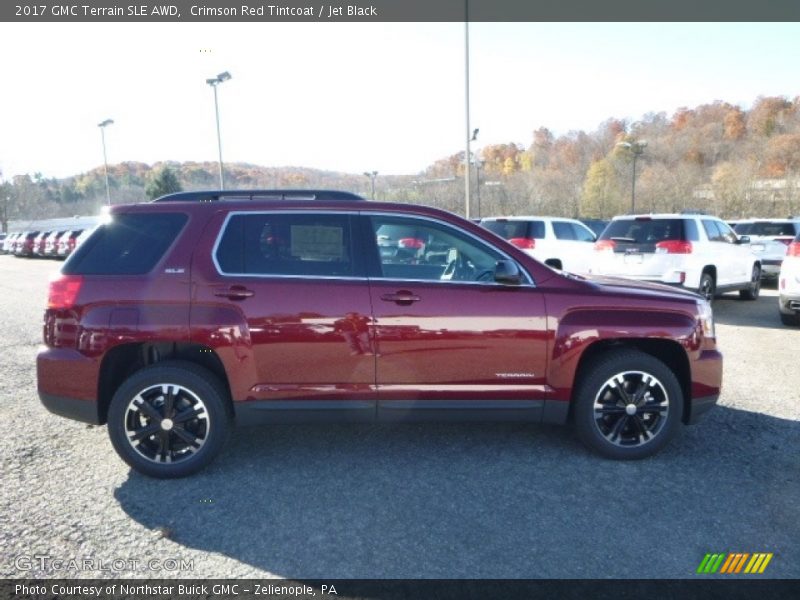 Crimson Red Tintcoat / Jet Black 2017 GMC Terrain SLE AWD