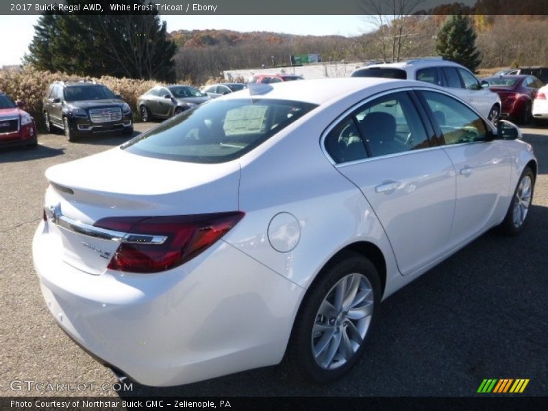 White Frost Tricoat / Ebony 2017 Buick Regal AWD