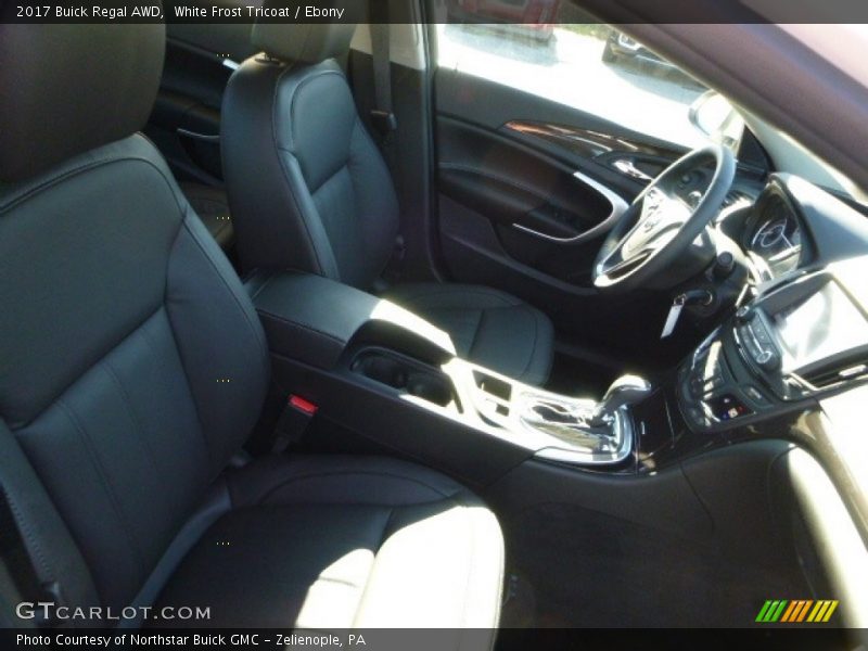 White Frost Tricoat / Ebony 2017 Buick Regal AWD