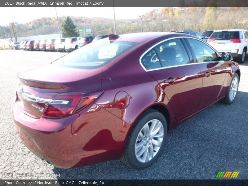 Crimson Red Tintcoat / Ebony 2017 Buick Regal AWD