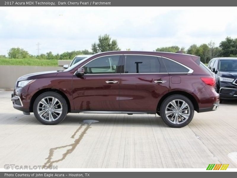 Dark Cherry Pearl / Parchment 2017 Acura MDX Technology