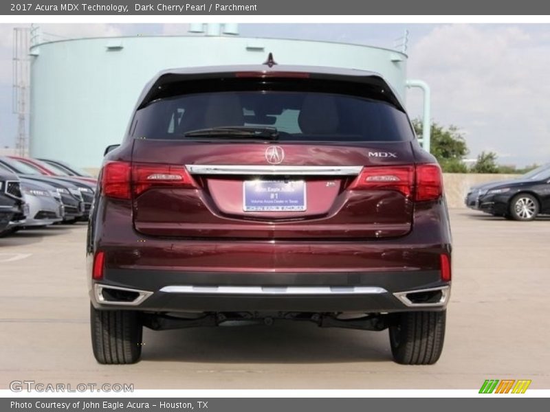 Dark Cherry Pearl / Parchment 2017 Acura MDX Technology