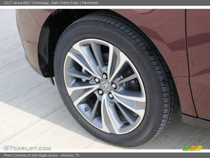 Dark Cherry Pearl / Parchment 2017 Acura MDX Technology
