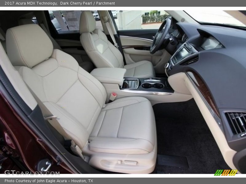 Dark Cherry Pearl / Parchment 2017 Acura MDX Technology