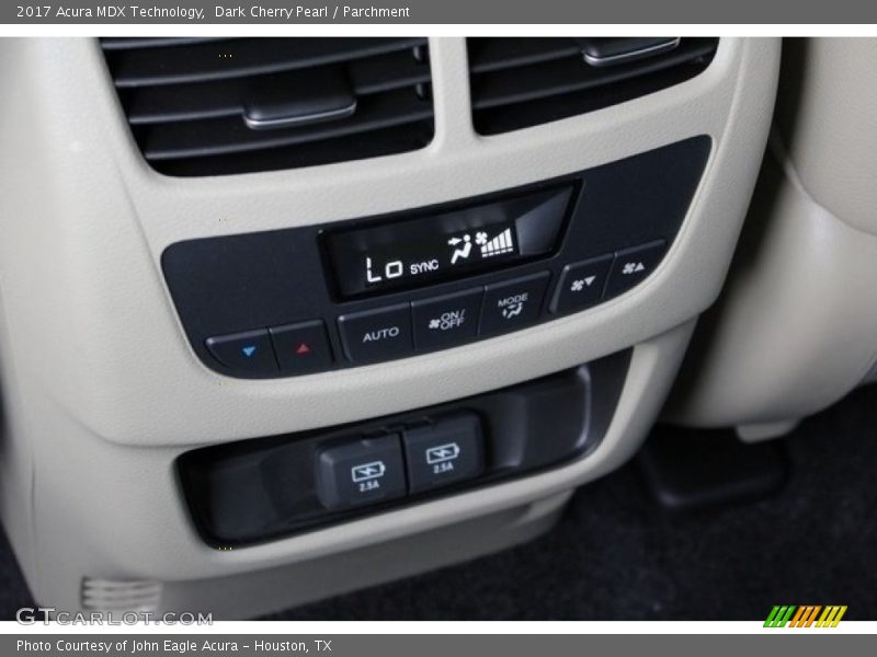 Dark Cherry Pearl / Parchment 2017 Acura MDX Technology