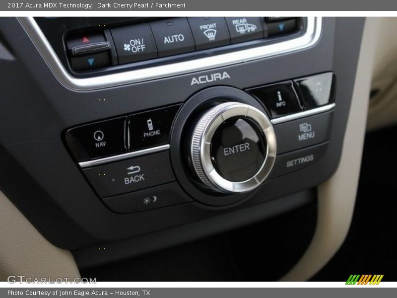 Dark Cherry Pearl / Parchment 2017 Acura MDX Technology