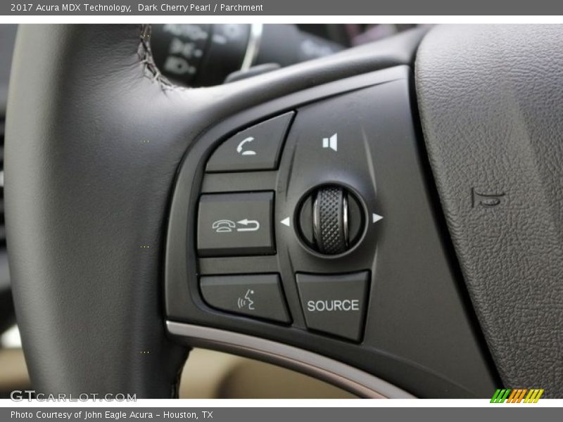 Dark Cherry Pearl / Parchment 2017 Acura MDX Technology