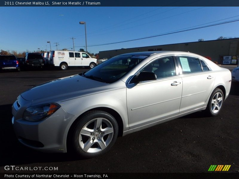 Silver Ice Metallic / Titanium 2011 Chevrolet Malibu LS