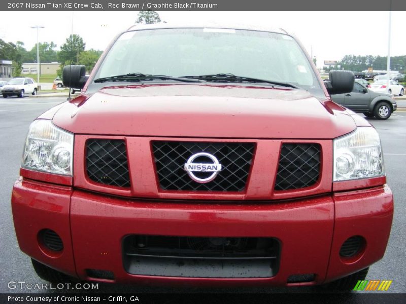 Red Brawn / Graphite Black/Titanium 2007 Nissan Titan XE Crew Cab