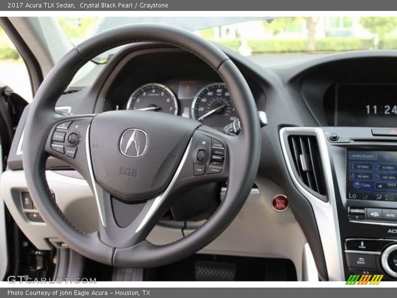 Crystal Black Pearl / Graystone 2017 Acura TLX Sedan