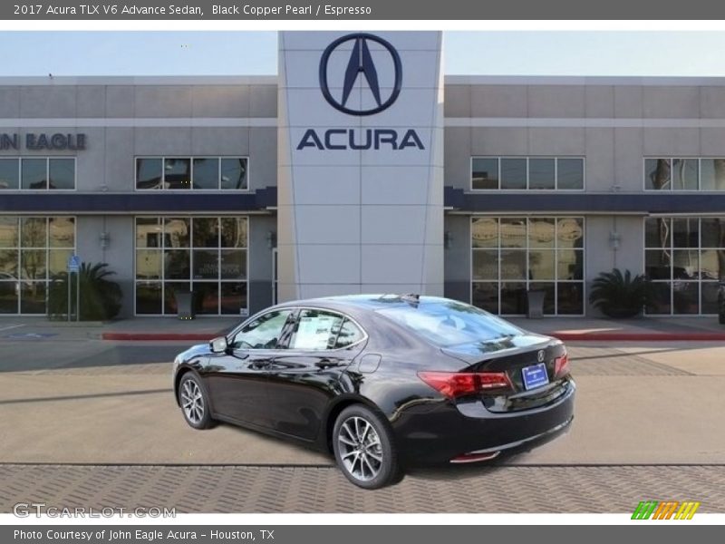Black Copper Pearl / Espresso 2017 Acura TLX V6 Advance Sedan