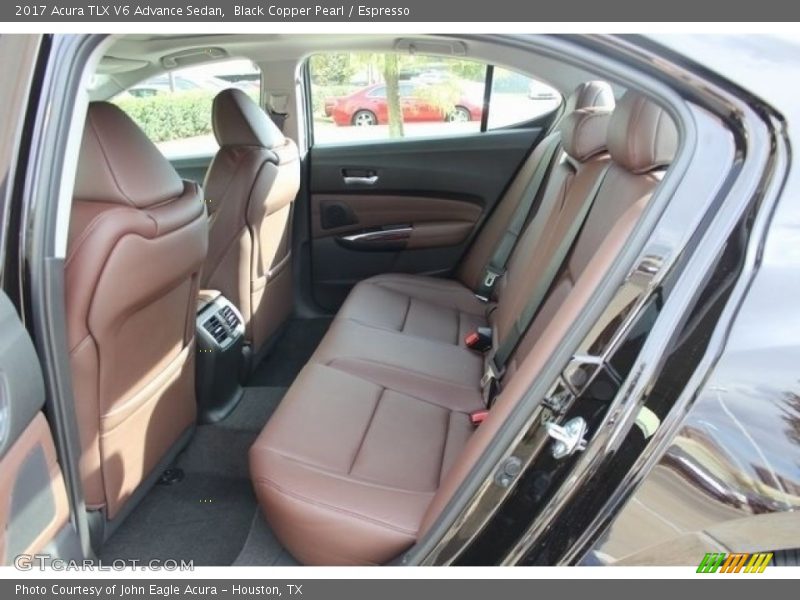 Rear Seat of 2017 TLX V6 Advance Sedan