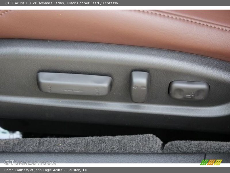 Black Copper Pearl / Espresso 2017 Acura TLX V6 Advance Sedan
