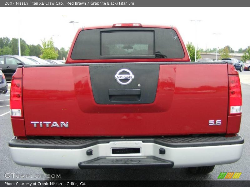 Red Brawn / Graphite Black/Titanium 2007 Nissan Titan XE Crew Cab
