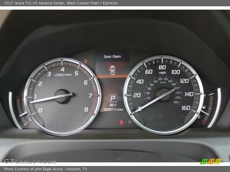 Black Copper Pearl / Espresso 2017 Acura TLX V6 Advance Sedan