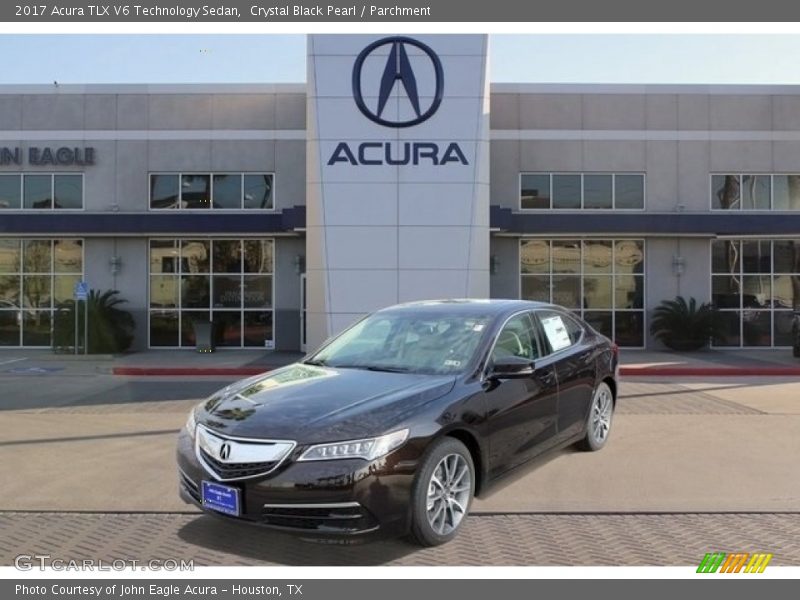 Crystal Black Pearl / Parchment 2017 Acura TLX V6 Technology Sedan