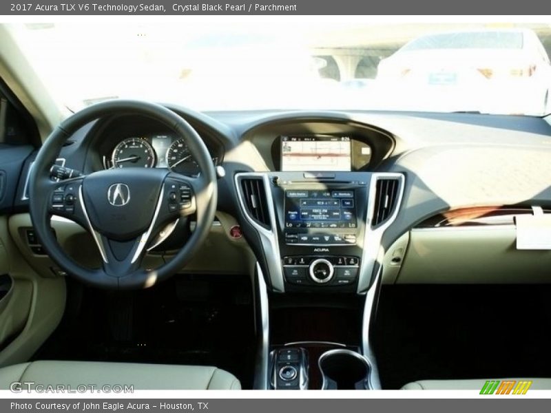 Crystal Black Pearl / Parchment 2017 Acura TLX V6 Technology Sedan