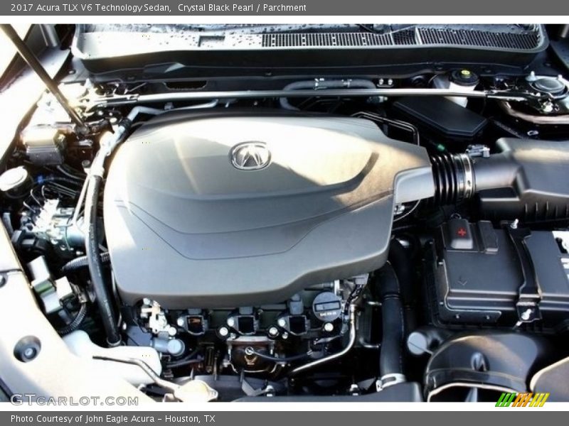 Crystal Black Pearl / Parchment 2017 Acura TLX V6 Technology Sedan