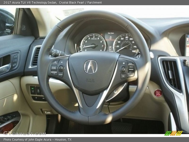 Crystal Black Pearl / Parchment 2017 Acura TLX V6 Technology Sedan