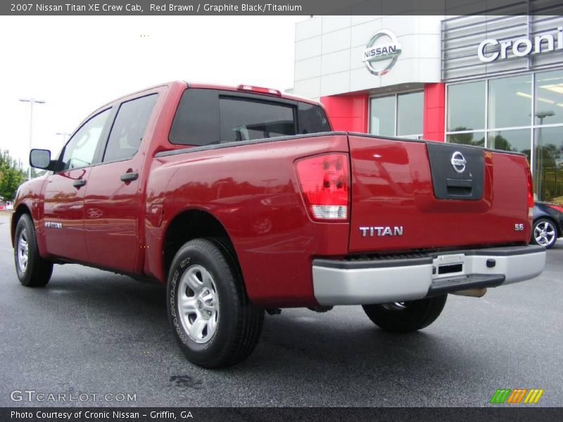 Red Brawn / Graphite Black/Titanium 2007 Nissan Titan XE Crew Cab