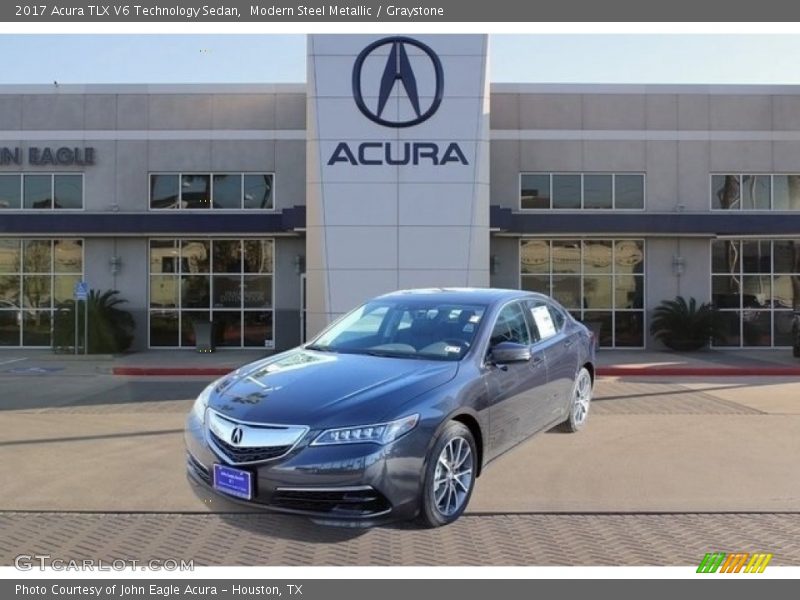 Modern Steel Metallic / Graystone 2017 Acura TLX V6 Technology Sedan