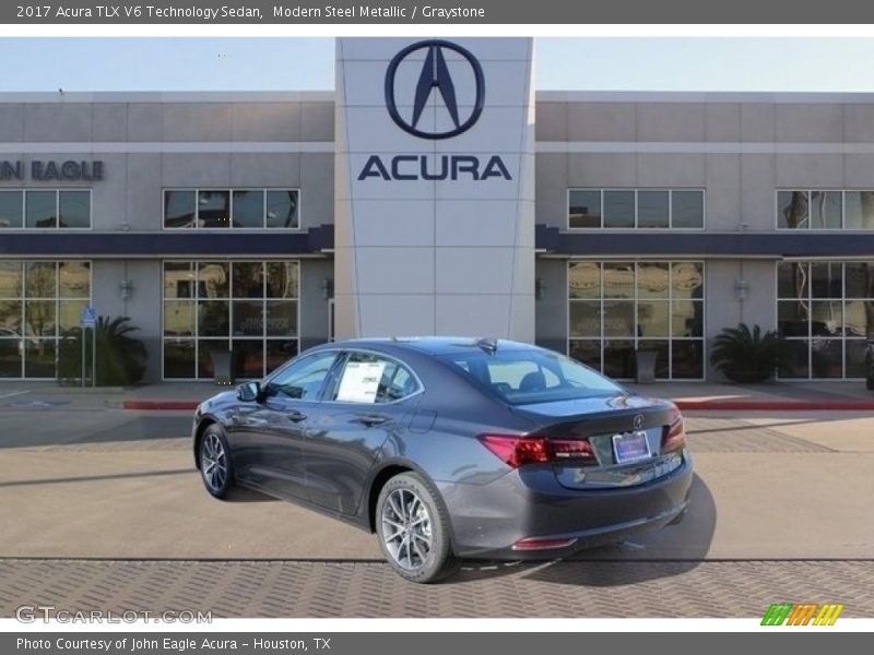 Modern Steel Metallic / Graystone 2017 Acura TLX V6 Technology Sedan