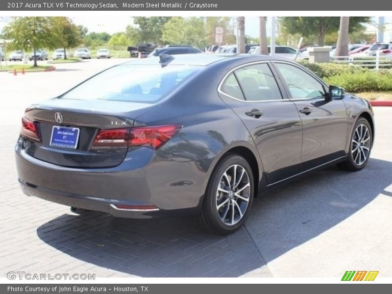 Modern Steel Metallic / Graystone 2017 Acura TLX V6 Technology Sedan