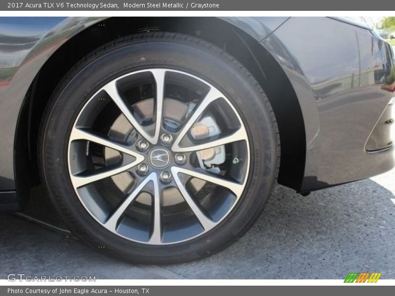 Modern Steel Metallic / Graystone 2017 Acura TLX V6 Technology Sedan